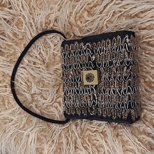 CORONET HANDBAG INC. MONTRÉAL Sequin Evening Handbag, Gold Tone Latch Closure